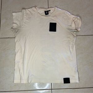 Puma x XO The Weeknd Mens S Spell Out Box Logo Double Sided T-Shirt Beige Tan