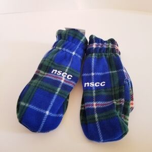 NWT Nova Scotia Tartan Mittens Fleece NSCC College Embroidery One Size Medium